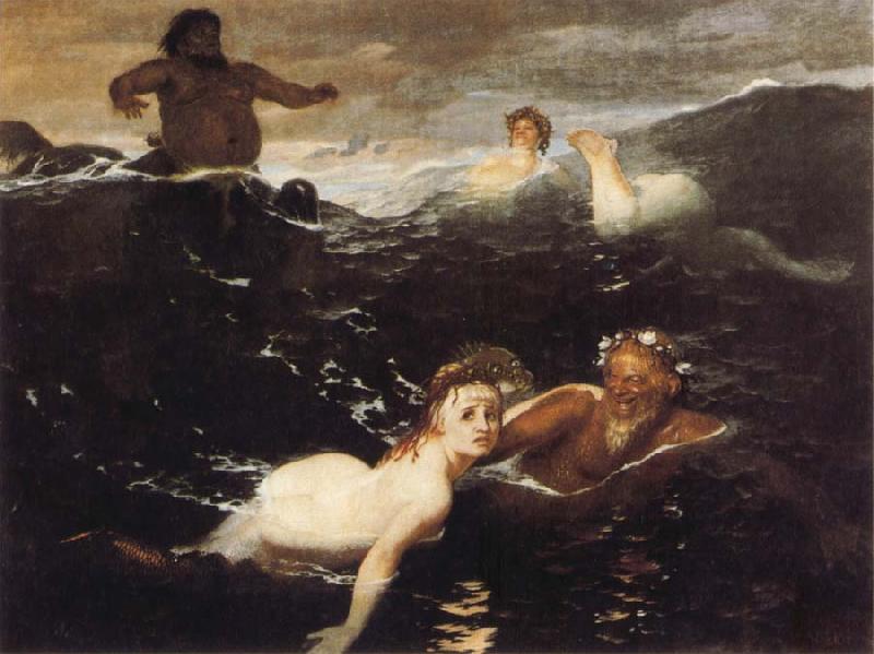 Arnold Bocklin The Waves